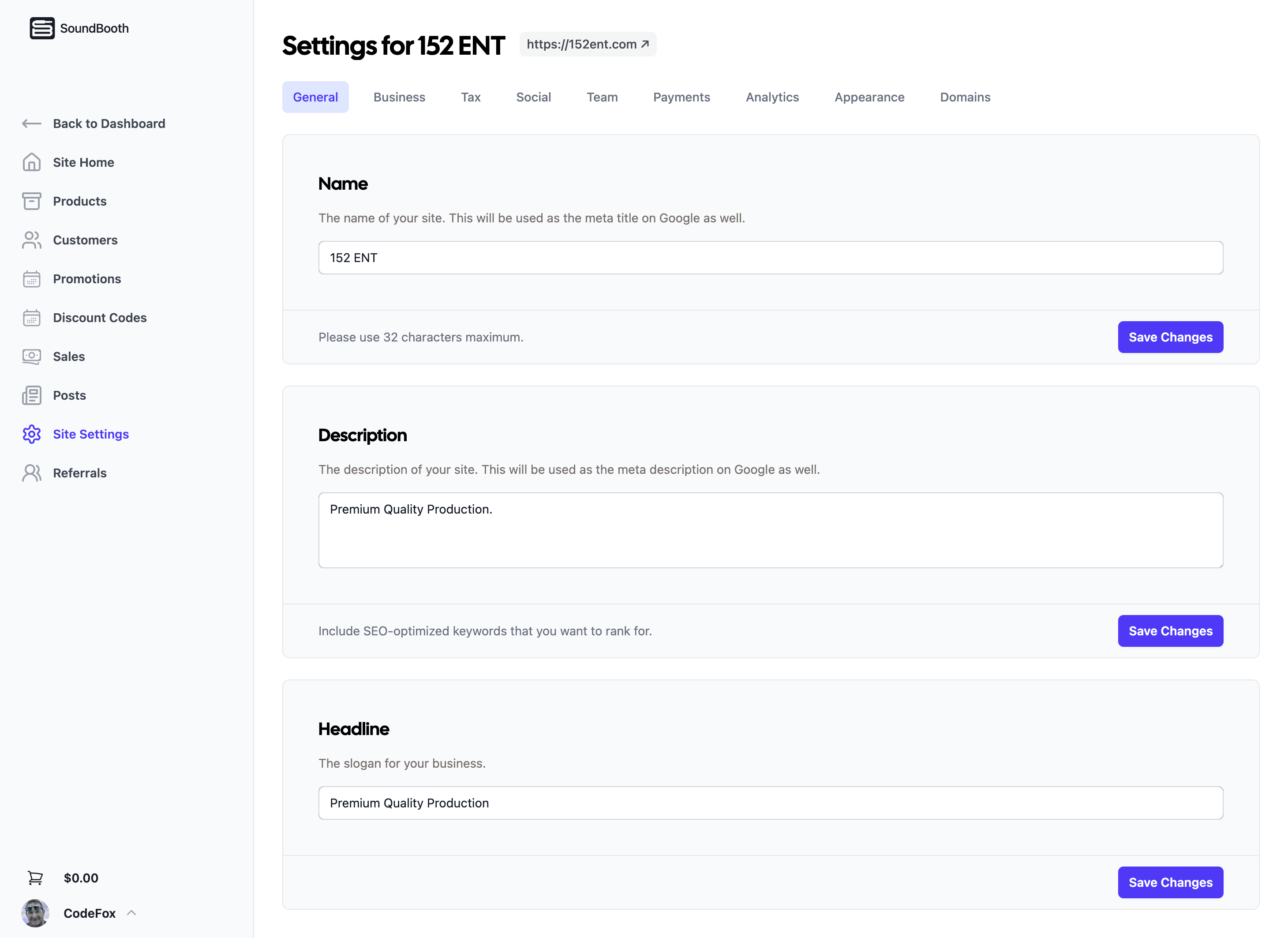 Product screenshot